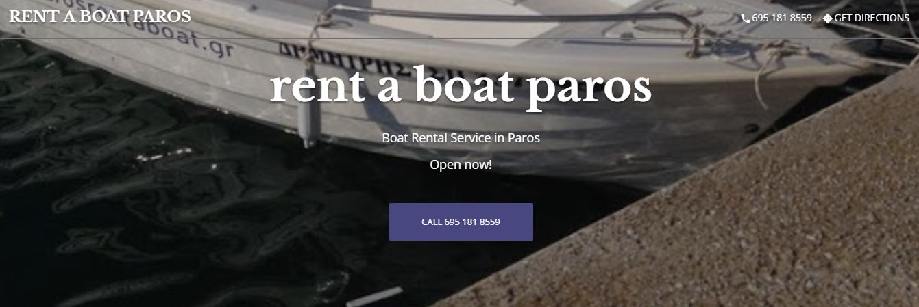 Rent a boat paros